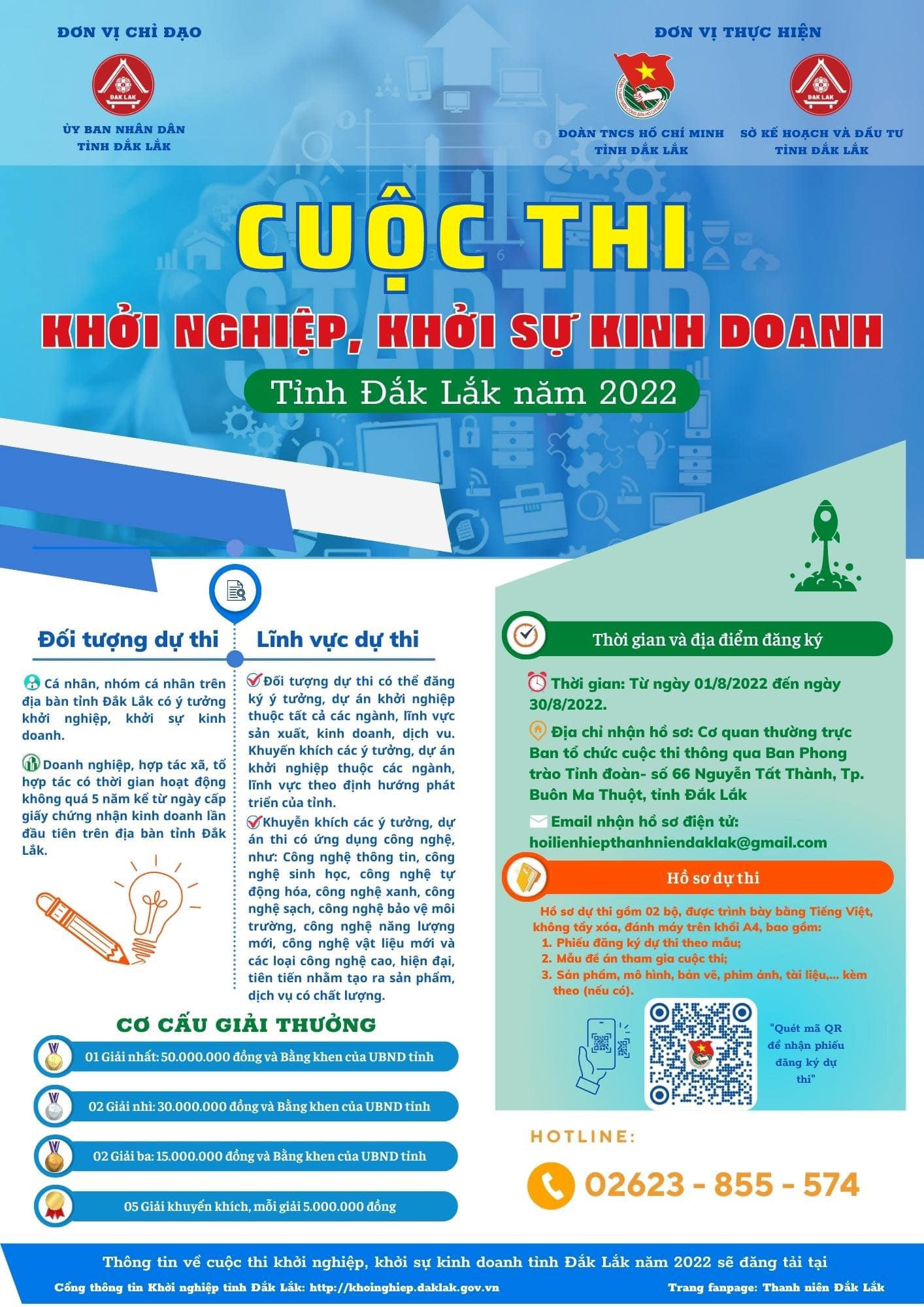 CUỘC THI KHỞI NGHIỆP, KHỞI SỰ KINH DOANH TỈNH ĐẮK LẮK NĂM 2022